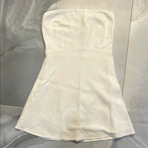 Strapless White Dress